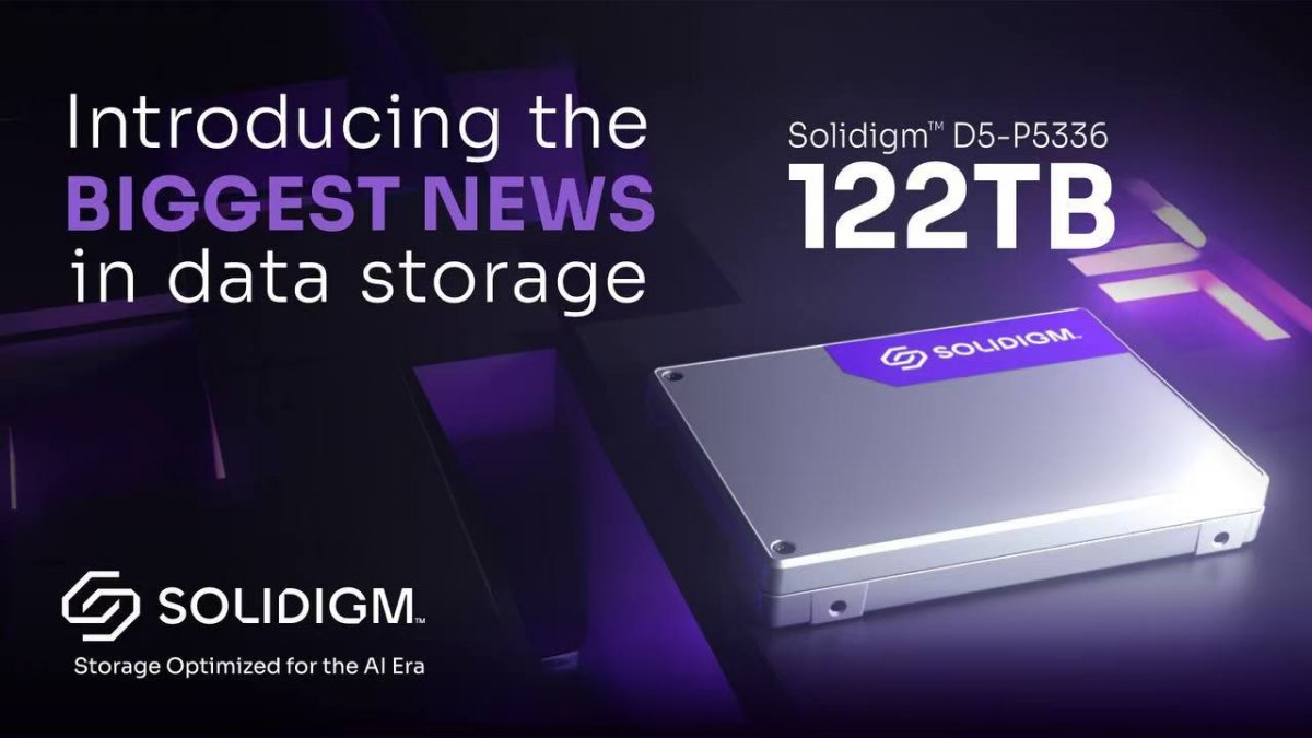 SK海力士NAND解决方案子公司Solidigm,推出用于AI的全球最大容量eSSD——“D5-P5336”(图1) SK海力士NAND解决方案子公司Solidigm,推出用于AI的全球最大容量eSSD——“D5-P5336”(图1)